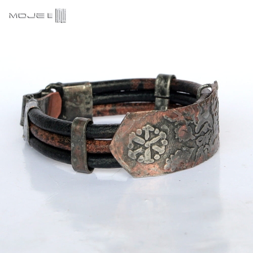 Perun-gromowladny-bransoleta-meska-manela-miedziana-skorzane-rzemienie-Perun-slowianskie-bostwo-bizuteria-poganska