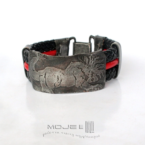 mityczny-drapiezca-Behemot-bransoleta-meska-bizuteria-miedziana-rzemien-dla-mezczyzny-szeroka-bransoletka