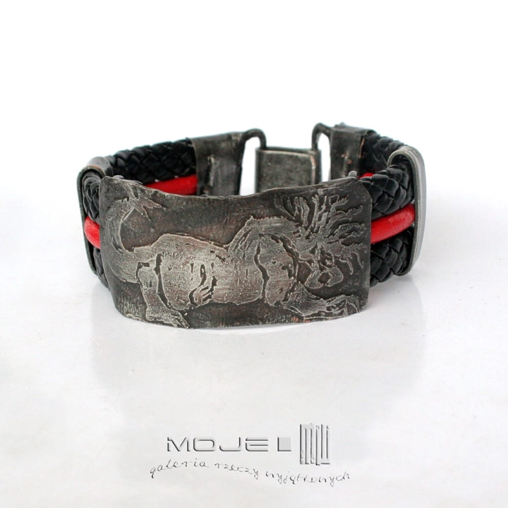 mityczny-drapiezca-Behemot-bransoleta-meska-bizuteria-miedziana-rzemien-dla-mezczyzny-szeroka-bransoletka