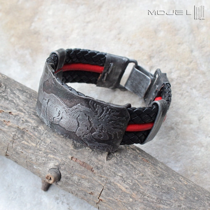mityczny-drapiezca-Behemot-bransoleta-meska-bizuteria-miedziana-rzemien-dla-mezczyzny-szeroka-bransoletka