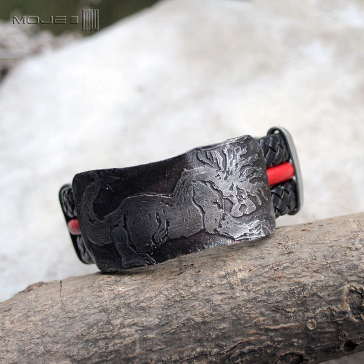 mityczny-drapiezca-Behemot-bransoleta-meska-bizuteria-miedziana-rzemien-dla-mezczyzny-szeroka-bransoletka