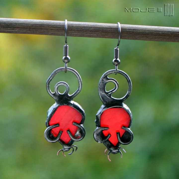 czerwone-myszki-kolczyki-ze-szkla-myszy-do-uszu-smieszne