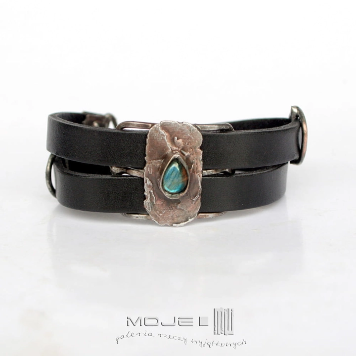 lazurowa-lza-bransoletka-ze-skorzanych-rzemieni-i-labradorytu-regulowana-miedziana