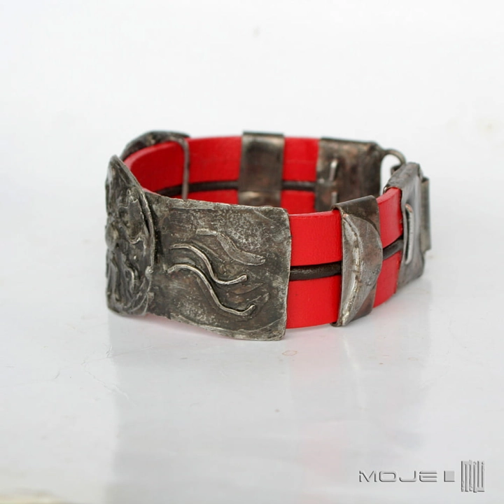 spotkanie-zywiolow-bransoletka-z-miedzi-i-skorzanych-rzemieni-zywioly-znaki-symbole-slonce-ksiezyc-woda-ziemia-meska-bizuteria