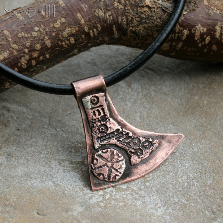 topor-Peruna-w-miedzi-miedziany-slowianska-bizuteria-amulet-poganska-jednostronny-meski-wisior