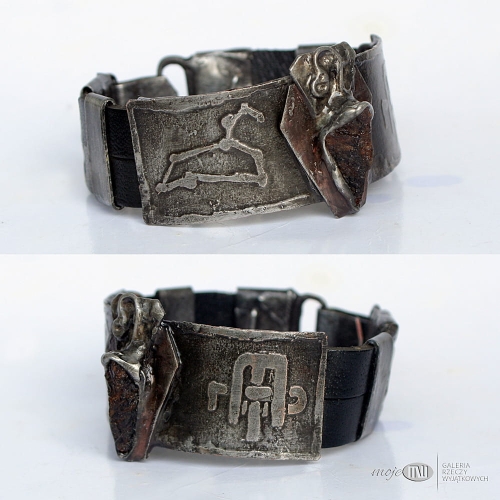 kamienne-dobro-z-monogramem-meska-bransoleta-surowy-granat-kamien-rzemien-bizuteria-dla-mezczyzny-rustykalna