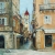 wspomnienie-z-Corfu-grecka-wyspa-obraz-olejny-na-sciane-malowany-architektura-kamienica-ulica-wieza-sztuka