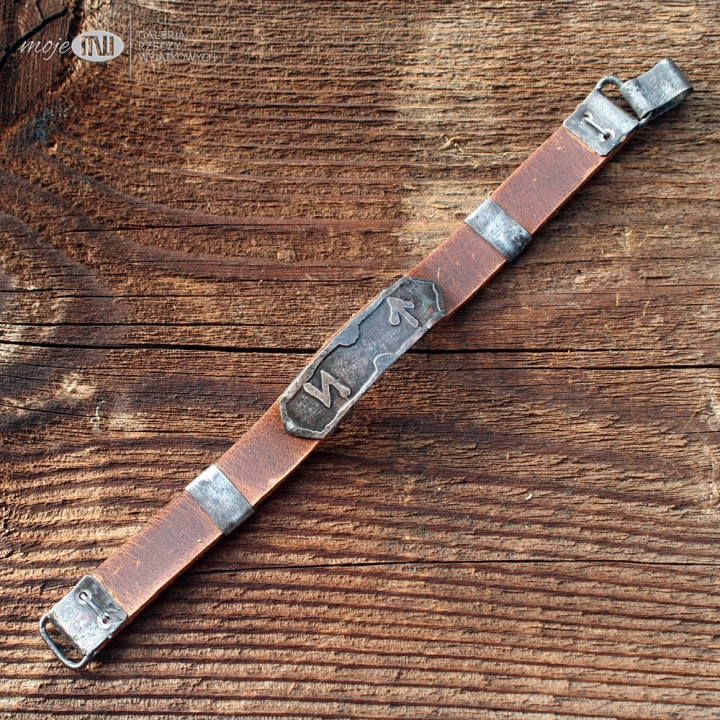 hagalaz-teiwaz-runy-znaki-runiczne-bransoletka-meska-damska-rzemien-brazowy-skora-skorzany