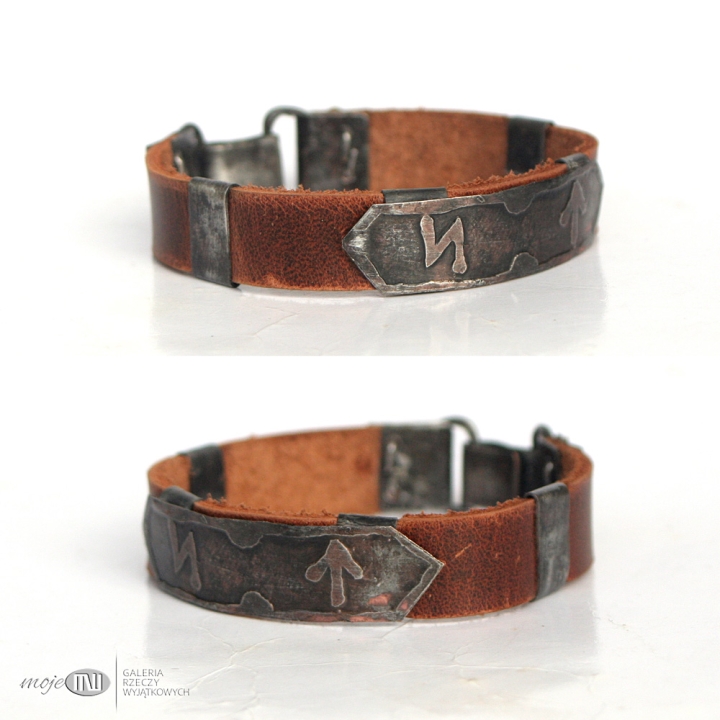 hagalaz-teiwaz-runy-znaki-runiczne-bransoletka-meska-damska-rzemien-brazowy-skora-skorzany