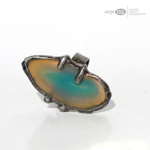 plaster-na-palec-pierscionek-agat-prosta-oprawa-regulowany