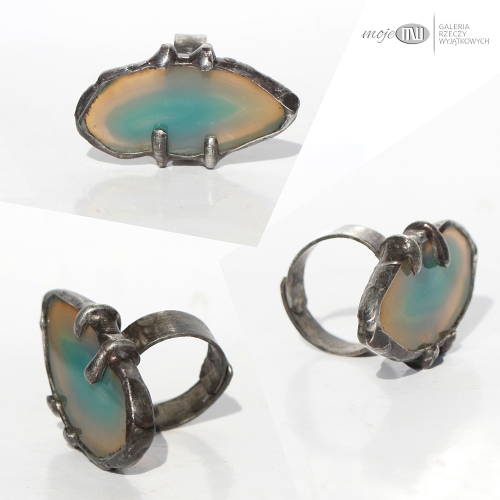 plaster-na-palec-pierscionek-agat-prosta-oprawa-regulowany