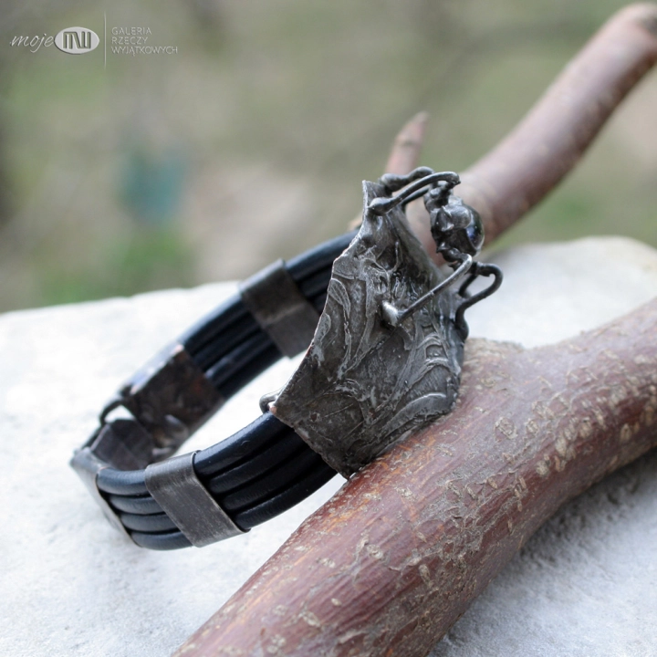 arachne-manela-w-niebieskosciach-bransoletka-szeroka-z-miedzi-skorzane-rzemienie-pajak-pajeczyna-gotycka-bizuteria