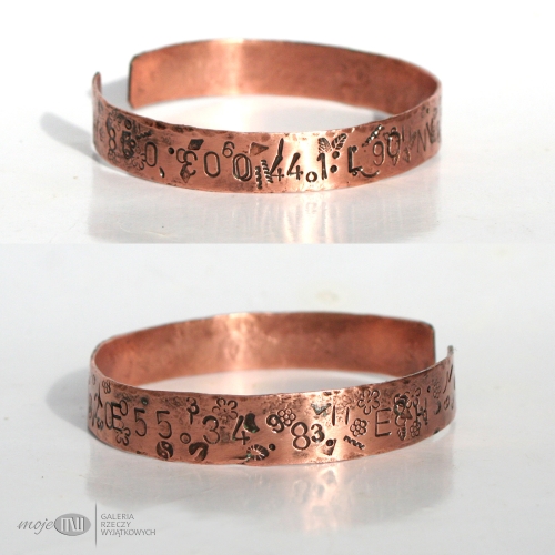 misz-masz-w-miedzi-bransoletka-prosta-unisex-nieregularny-wzor