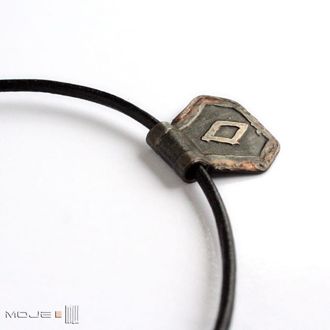 Ingwaz wisior runiczny, miedziany wisior, runy, trawiona miedź, znak runiczny, wisior męski, męska biżuteria