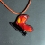 Motyl w czerwieni, wisior, szklany wisior, biżuteria fusing, miedziany wisior, biżuteria tiffany, biżuteria autorska, metaloplastyka, owad, owady, szkło dichroiczne
