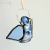aniołek porcelanek w błękicie, szklany anioł, aniołek na szczęście, witraż tiffany, święta, boże narodzenie, rękodzieło, anioł wiszący, aniołek, aniołek wiszący, ręcznie robione, handmade, aniołek ze szkła