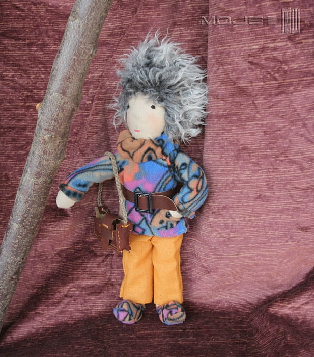 Lala Daga, szmaciana laka, lalka ręcznie szyta, rag doll