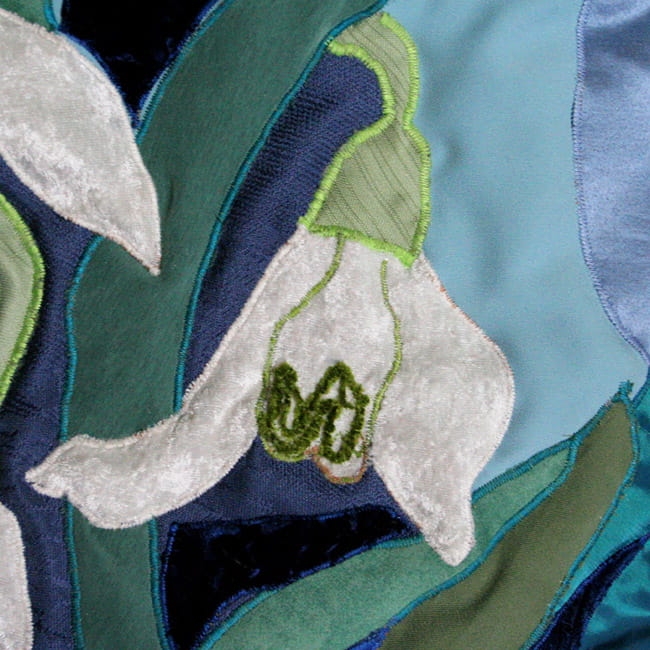 Przebiśniegi, poszewka dekoracyjna, poduszka dekoracyjna, patchwork, handmade, pillow, pillowcase, poszewki, poduszki, ręcznie szyte, do domu, prezent, 