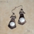 Szklana białoperła, kolczyki, kolczyki tiffany, biżuteria z miedzi, biżuteria tiffany, biżuteria fusing, rękodzieło, ręcznie robiony, biżuteria autorska, szklane oczko, biały kaboszon