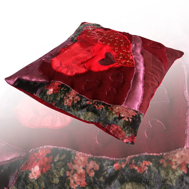 Sercowa sprawa, serce, heart, poszewka dekoracyjna, poduszka dekoracyjna, patchwork, handmade, pillow, pillowcase, poszewki, poduszki, ręcznie szyte, do domu, prezent, 