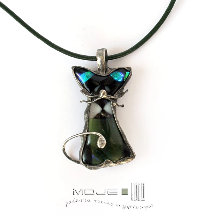 Kot dichrouchy, szklany kot, fusing, szkło dichroiczne