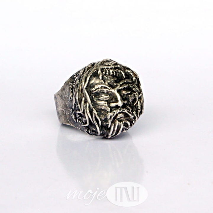 Słowiański sygnet, srebrny, męska biżuteria, Art Clay