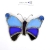 motyl w niebieskościach, witrażowy motyl, szklany motyl, niebieski motyl, witraż Tiffany, ozdoba, pomysł na prezent