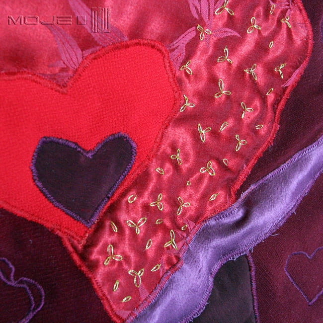 Sercowa sprawa, serce, heart, poszewka dekoracyjna, poduszka dekoracyjna, patchwork, handmade, pillow, pillowcase, poszewki, poduszki, ręcznie szyte, do domu, prezent, 