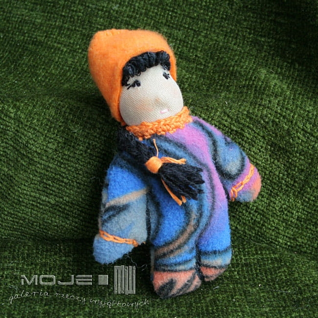 Julita mała laleczka, lalka szmaciana lalka ręcznie szyta, dla dzieci, rag doll