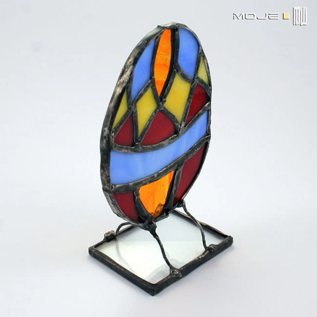 jajo dekor, ozdoba wielkanocna, witraż Tiffany, ozdobne jajo, wielkanoc, pisanka, hand made, decor, święta wielkanocne