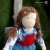Lalka Marcelinka, lalka szmaciana lalka ręcznie szyta, dla dzieci, rag doll