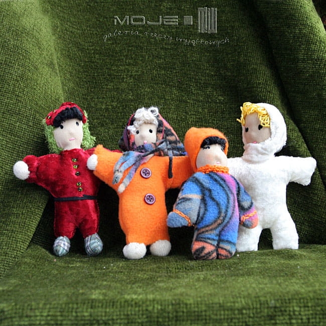 Julita mała laleczka, lalka szmaciana lalka ręcznie szyta, dla dzieci, rag doll