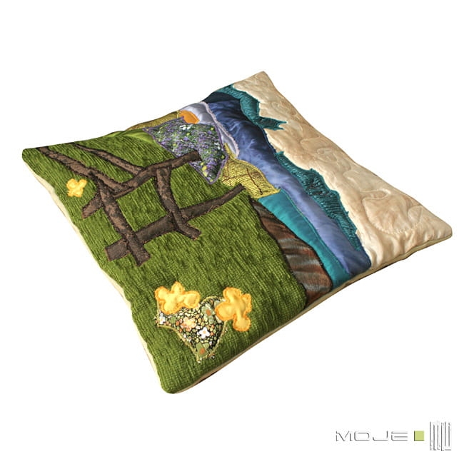 Wiosną kwitną kaczeńce, poszewka dekoracyjna, poduszka dekoracyjna, patchwork, handmade, pillow, pillowcase, poszewki, poduszki, ręcznie szyte, wiosna, do domu, prezent, 